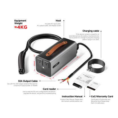Tesla V2L Discharge, 3.5KW 5KW V2L Discharge Gun for Tesla ,Power Share Device Factory Sales